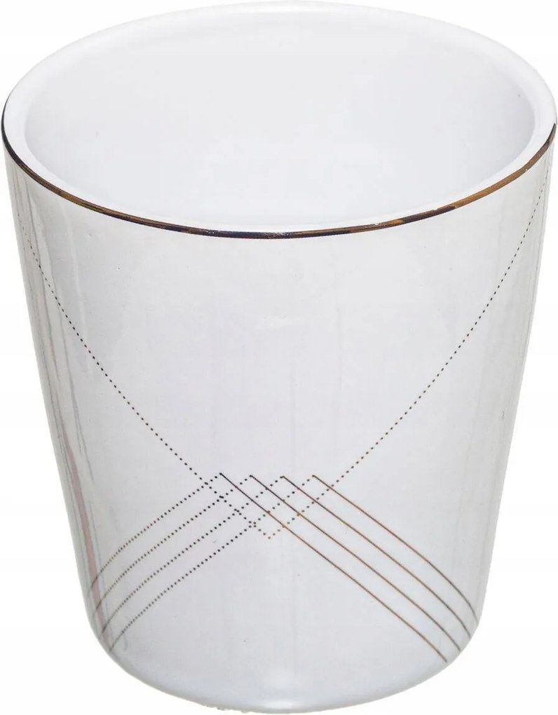 Korsó fül nélkül, magas porcelán Csésze tálka