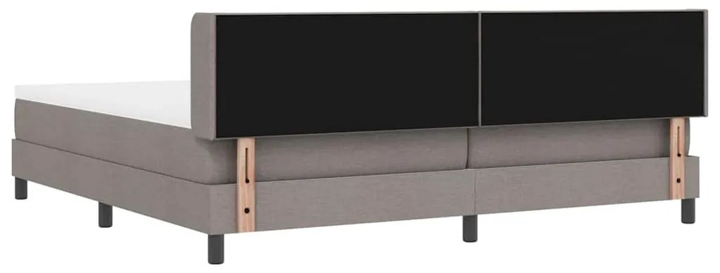 Boxspring ágy matraccal matracmal Tópszínű 200 x 200 cm