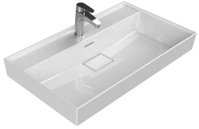 TMP SHARP 80 fali fürdőszobabútor - CeraStyle SHARP - 37300 mosdókagylóval - 80 x 48 cm