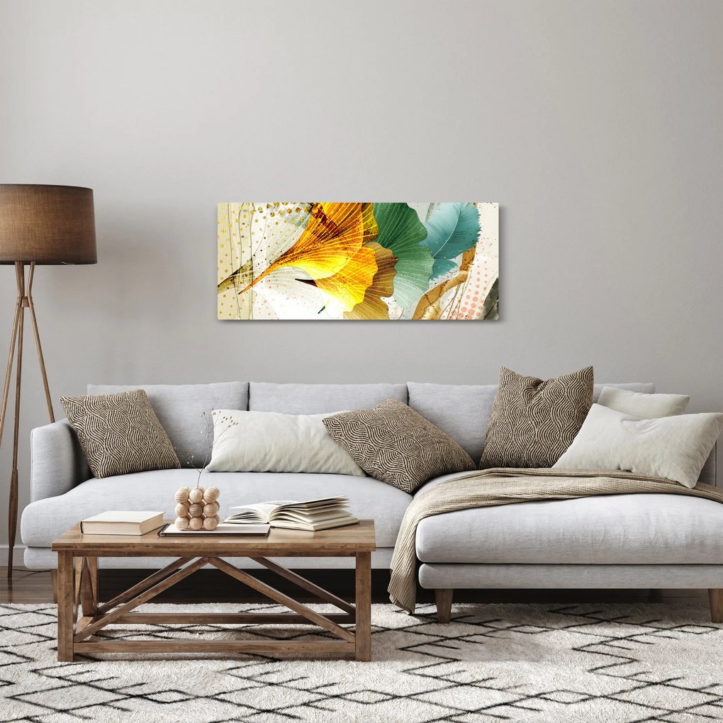 Kép - Levelek (120x50 cm)