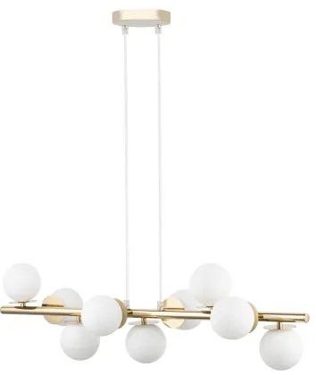 Csillár zsinóron AVOLA 9xG9/12W/230V arany