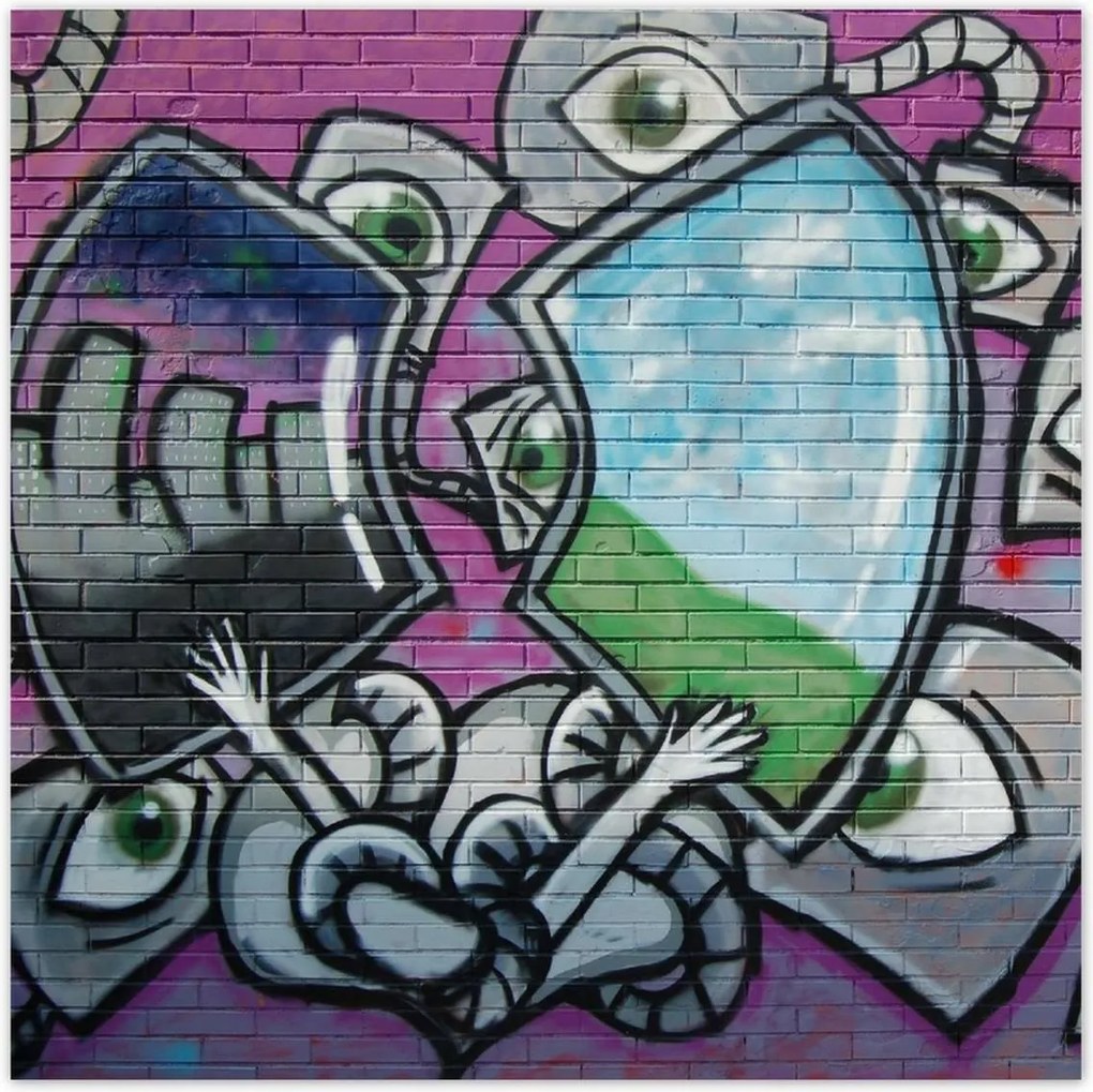Poszterek 100x100 Graffitti Mural
