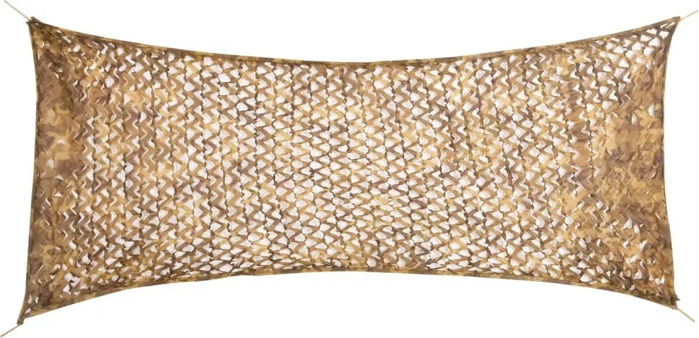 vidaXL homokszínű kamuflázsháló tárolózsákkal 312x140 cm