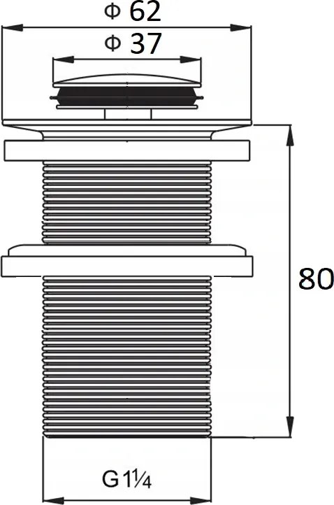 Mexen zárható mosdó lefolyó kör, ClickClack, kis dugó, túlfolyó nélkül, Arany, 79915-50