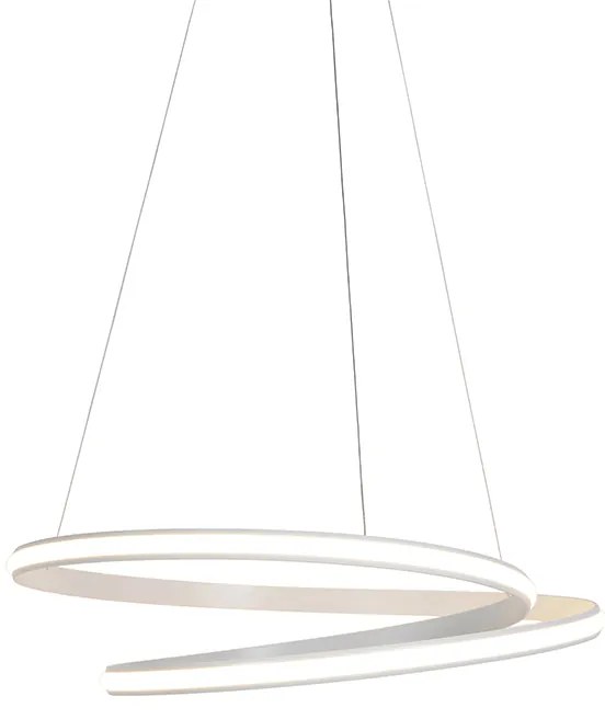 Modern függőlámpa fehér 74 cm beépített LED-del, dimmerrel - Rowan