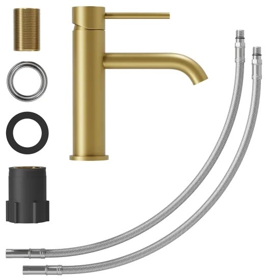 SOVANG 18,3 cm mosdócsaptelep, szálcsiszolt sárgaréz