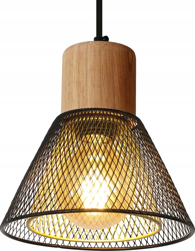 Függőlámpa E27 Csillár Loft Fekete Retro Modern Nappali