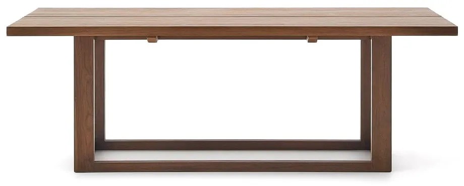 Natúr színű teakfa étkezőasztal 100x220 cm Sashi – Kave Home