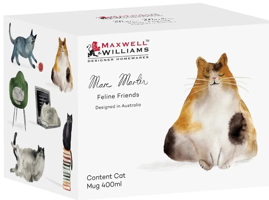 Fehér porcelán bögre 400 ml Best Feline Friends – Maxwell &amp; Williams