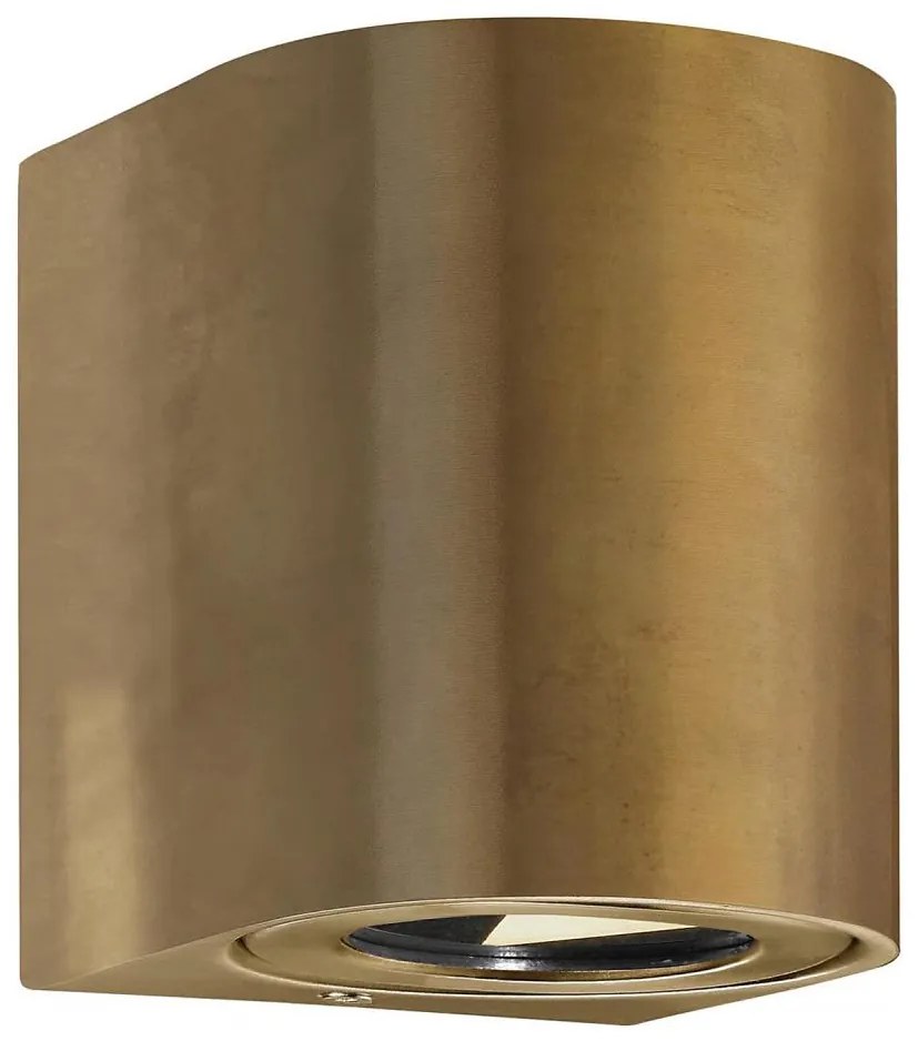 Nordlux - LED kültéri fali lámpa CANTO 2xLED/6W/230V IP44 sárgaréz