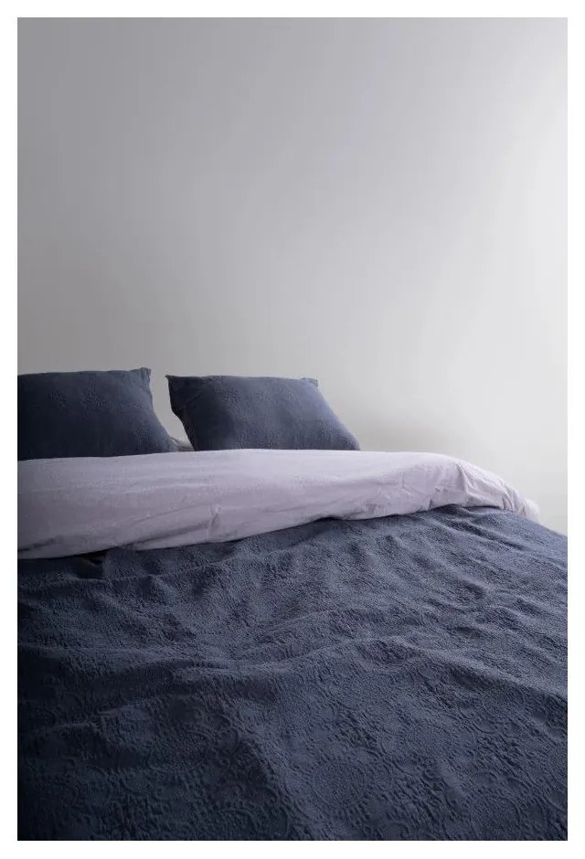 Sötétszürke jacquard ágytakaró és párnahuzat szett 180x240 cm Jacquard – Mila Home Luxury