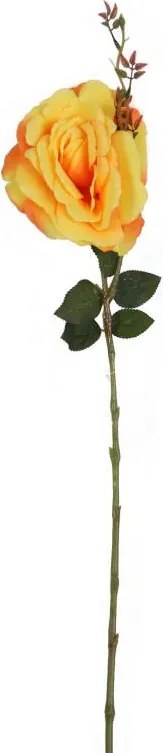 Mesterséges Rózsa Virág Ág Bimbó Sárga Tavaszi Húsvéti Dekoráció