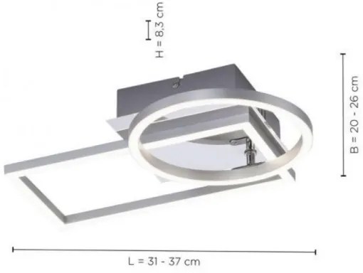 Leuchten Direkt 14031-55 - LED Mennyezeti lámpa IVEN LED/18W/230V