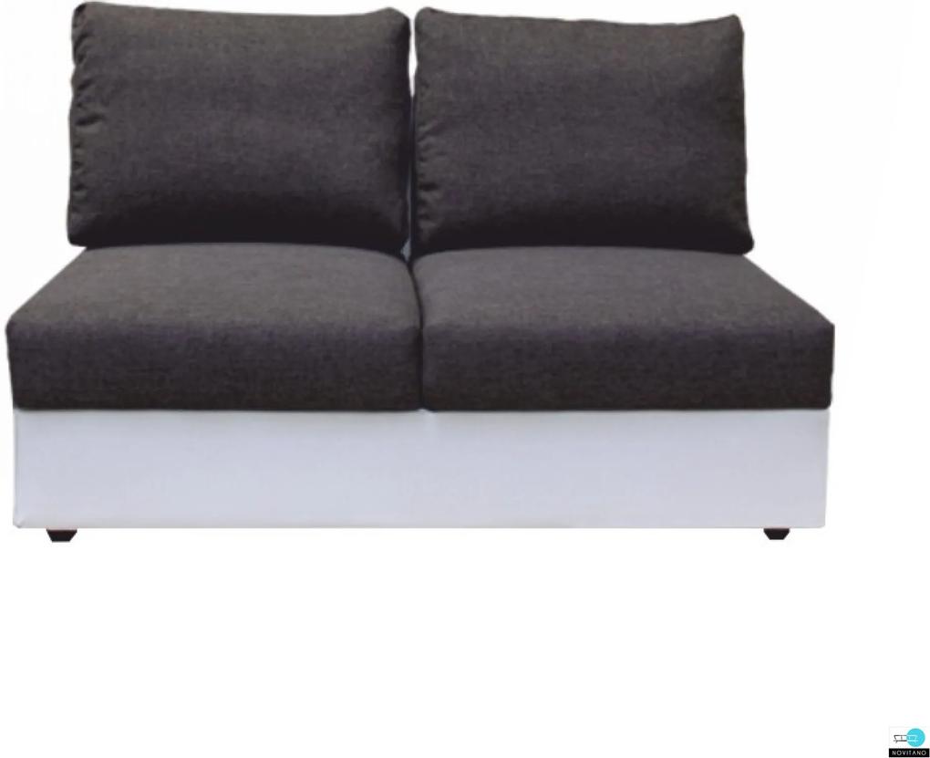 2-személyes kanapé kinyitható funkcióval, fehér/szürke, OREGON 2R03-2S
