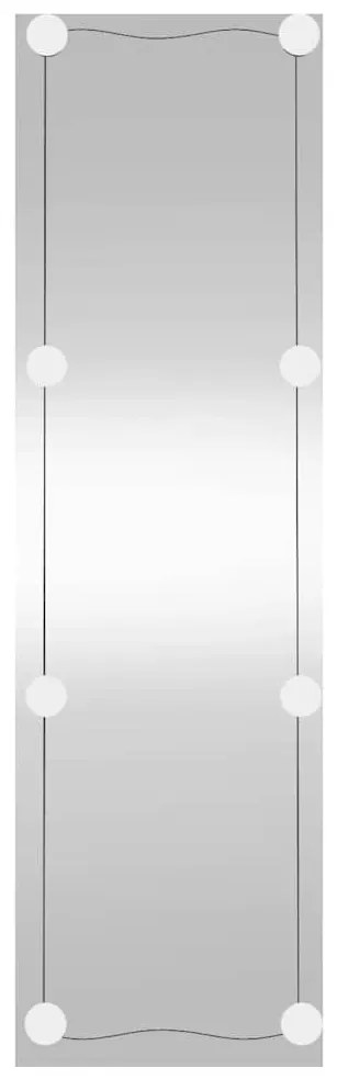 téglalap alakú üveg falitükör LED fényekkel 30 x 100 cm