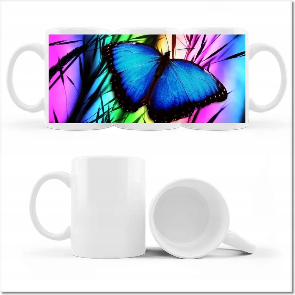 Fényképes bögre Kék pillangó