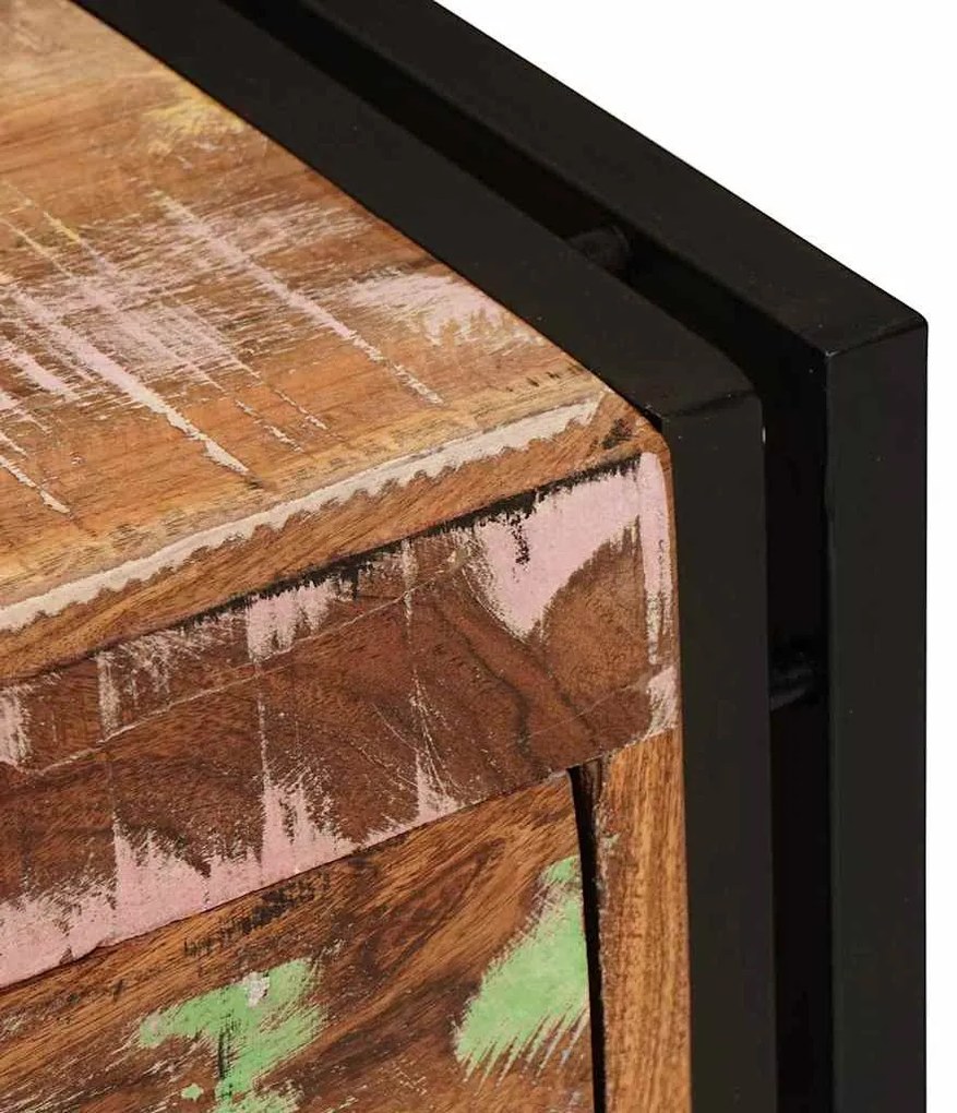 Cipőszekrény Barna 90 x 38 x 45 cm tömör újrahasznosított fa