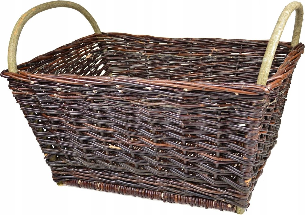 Fonott Fa Kosár Levelek A Kertbe 47 cm