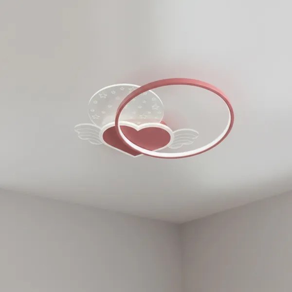 Brilagi - LED gyermek mennyezeti lámpa LOVE LED/48W/230V 3000/4500/6000K rózsaszín