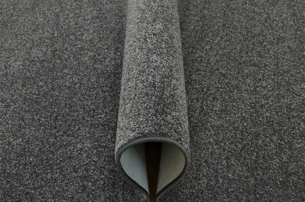 Sötét Grafit Szőnyeg Divatos Sima Filc Szőnyeg Birch 200x300 cm