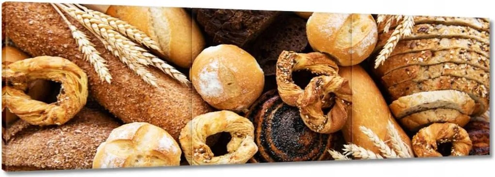 Vászonkép 90x30 Kenyér választék