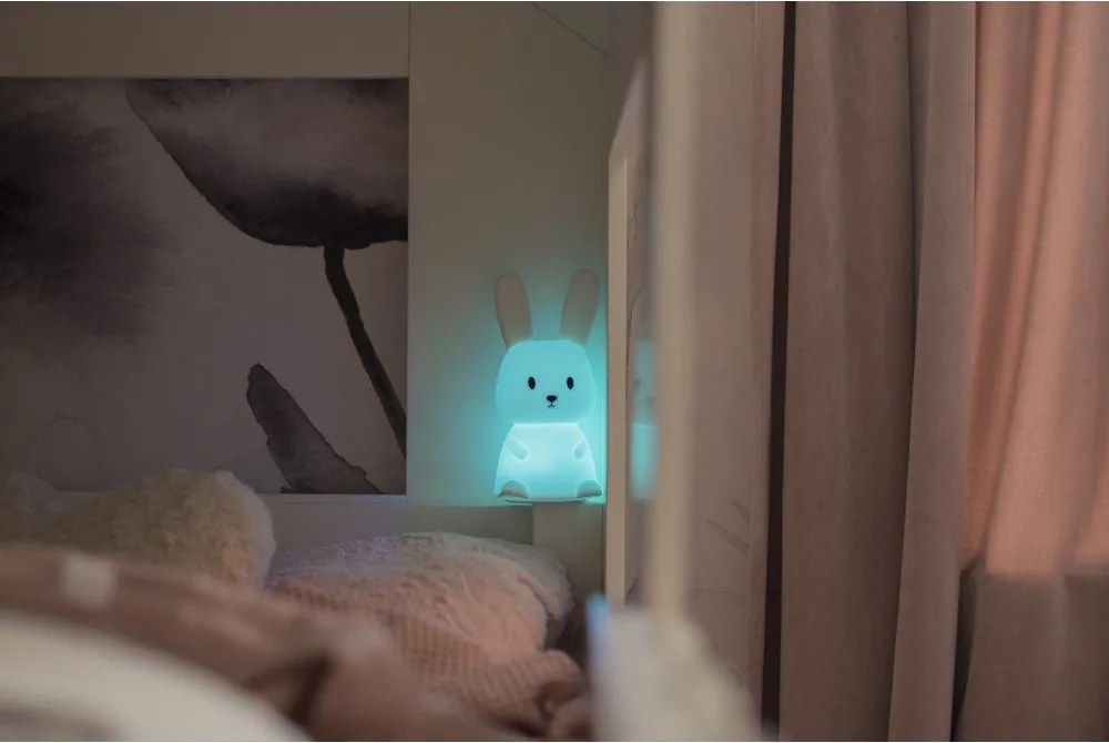 Fehér LED gyerek éjjeli lámpa Bunny - Star Trading