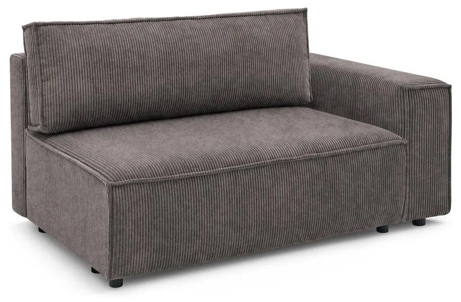 Világosbarna kordbársony kanapé modul (jobb oldali) Nihad modular – Bobochic Paris