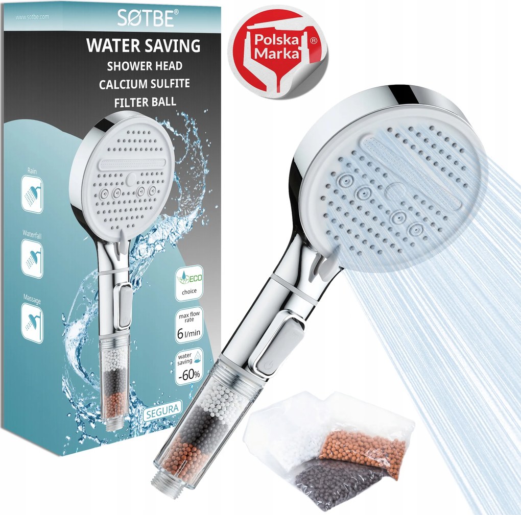 Zuhanyfej zuhanyfej kőszűrő Nagy Robusztus start stop