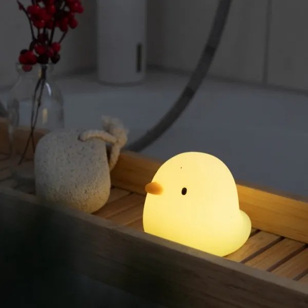MegaLight - LED RGB Újratölthető gyermek érintős fürdőkád lámpa SWIMMY DUCK LED/5V