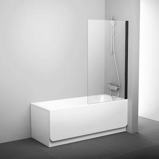 Ravak Pivot kádparaván 140x80 cm fekete 79840300z1 PVS180TBL