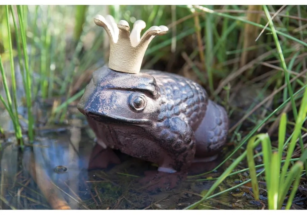 Fém kerti szobor Frog – Esschert Design