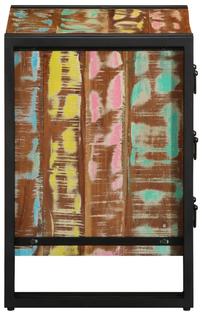 Éjjeliszekrény 40 x 35 x 50 cm tömör újrahasznosított fa