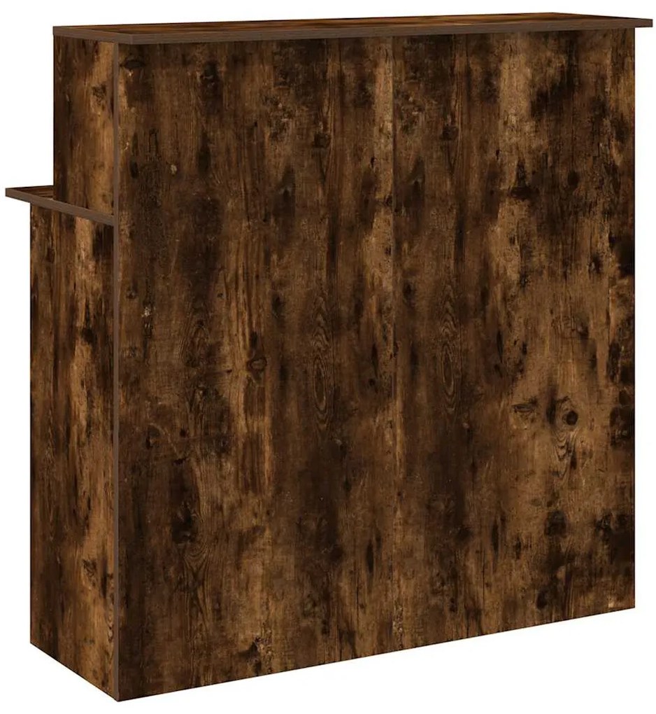 recepciós pult füstös tölgy 100x50x103,5 cm szerelt fa