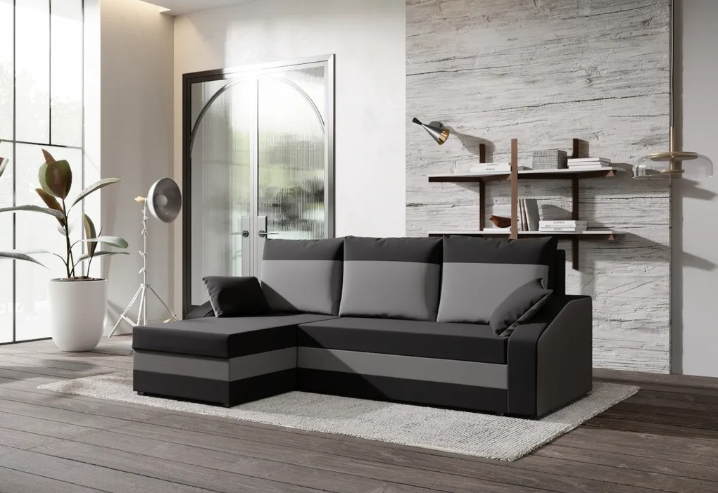 WELTA ágyazható sarok ülőgarnitúra, 230x75x140, haiti 17/haiti 18