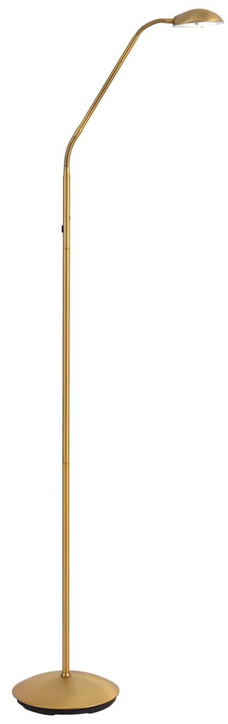 Modern állólámpa bronz LED-del, 3 lépésben dimmelhető, újratölthető - Waldorf