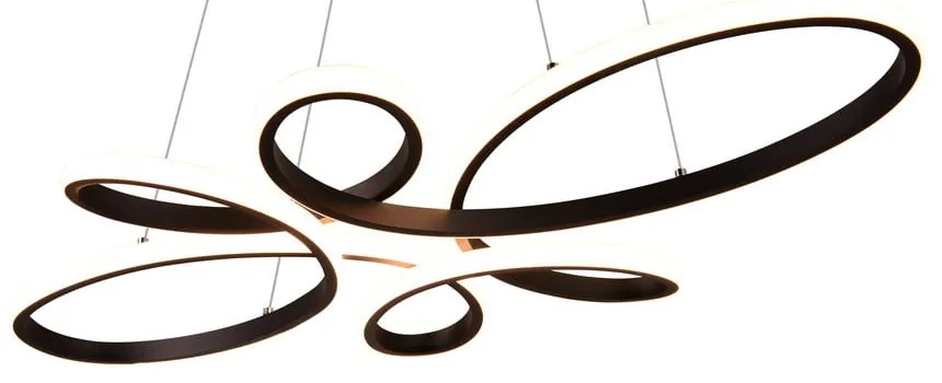 Fekete LED függőlámpa Fly – Trio