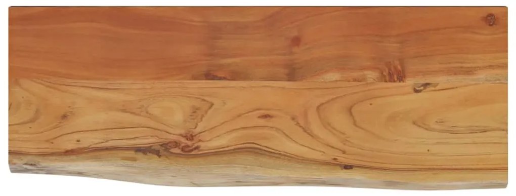 tömör akácfa téglalap alakú fali polc 50 x 20 x 2,5 cm
