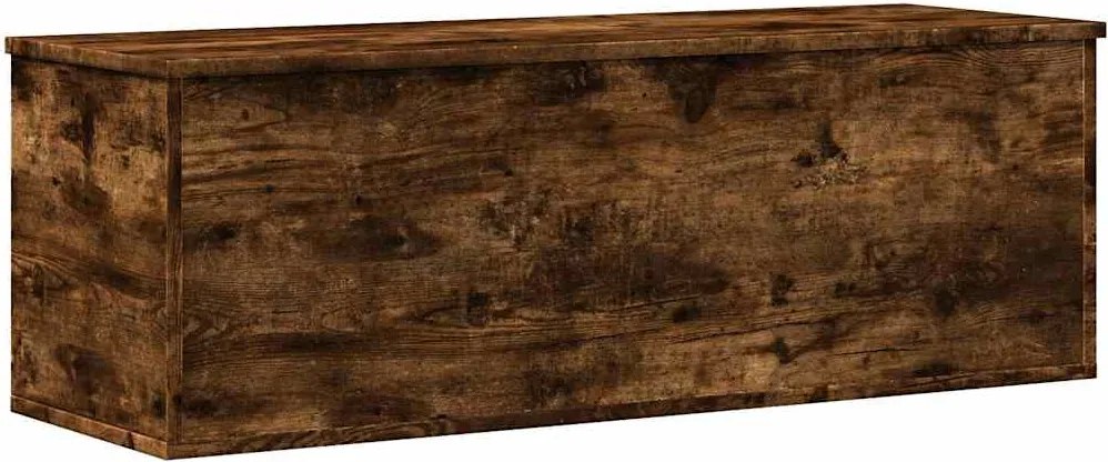 vidaXL füstös tölgy színű szerelt fa tárolóláda 102 x 35 x 35 cm