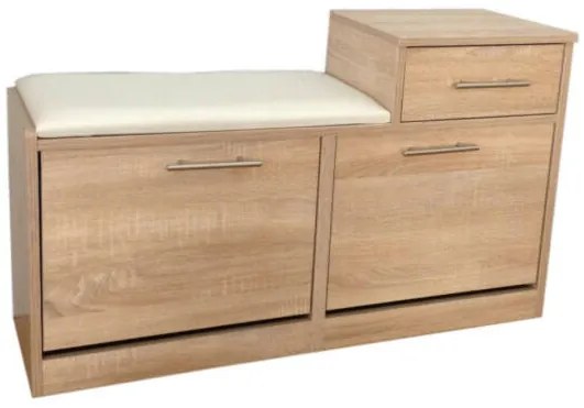 Jana cipőszekrény fehér tölgy