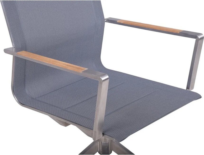 Szürke fém kerti szék Salida – Garden Pleasure