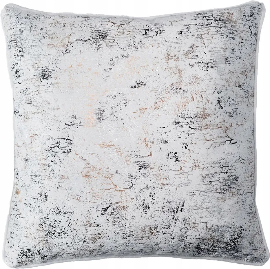 Díszpárnahuzat márvány glamour 40x40 cm Fehér