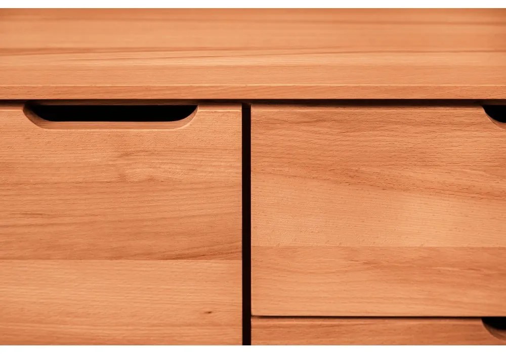 Alacsony bükkfa komód 134x63 cm Greg - The Beds