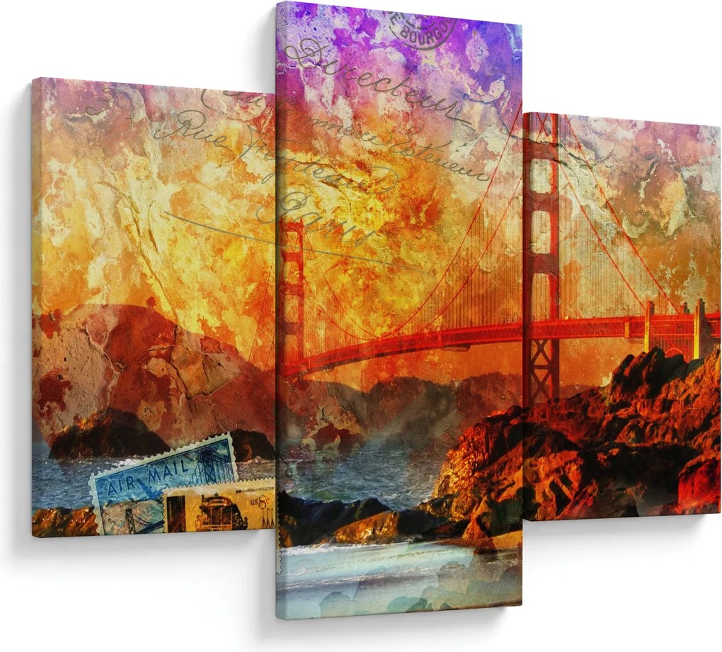 Kép - Golden Gate, San Francisco, Kalifornia (90x60 cm)