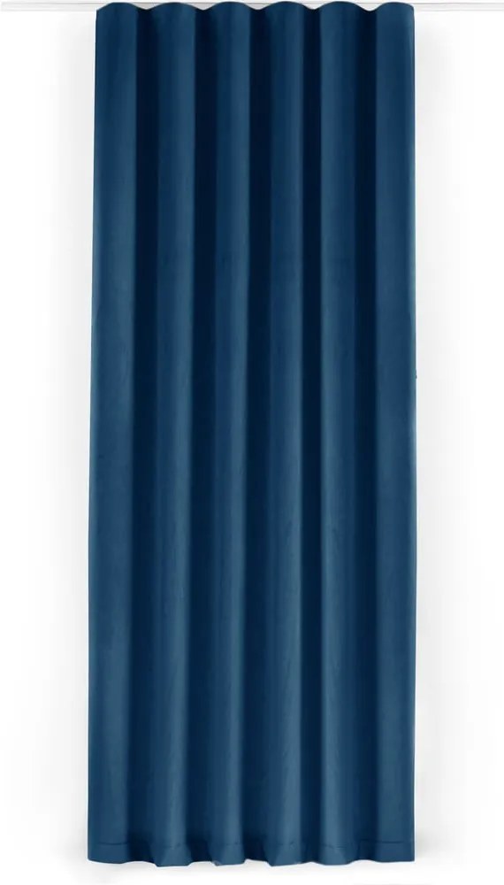 Kék bársony dimout (részleges sötétítő) függöny 265x270 cm Velto – Filumi