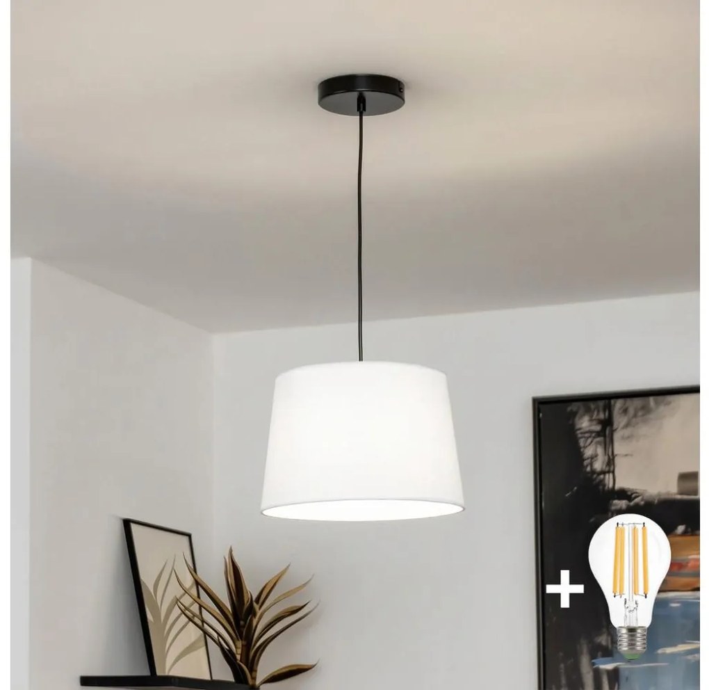 Brilagi - LED zsinóros függeszték CERIA 1xE27/40W/230V Ø 30 cm fehér