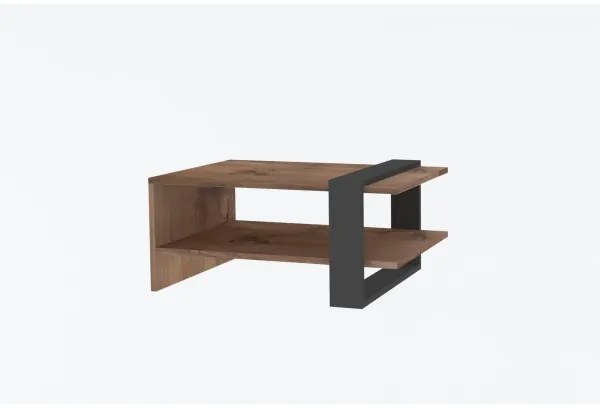 Kávésasztal OVA 35x80 cm barna/antracit