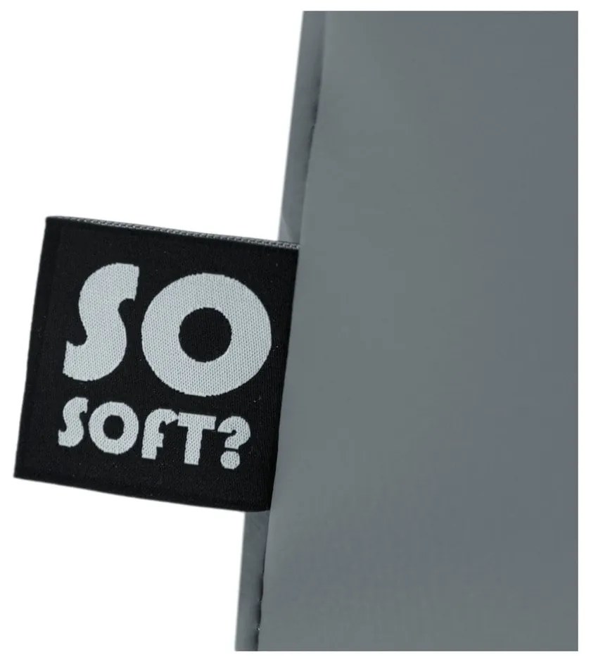 Fekete bőrutánzat gyerek babzsákfotel Chill M – So Soft?