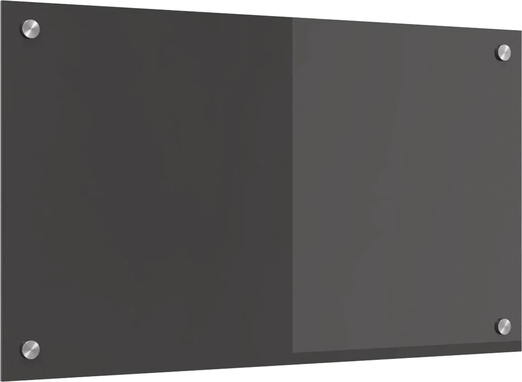 vidaXL Konyhai splashback Sötétszürke 70 x 40 cm edzett üveg