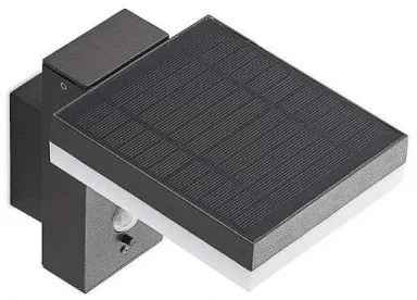 LED kültéri napelemes fali lámpa szenzorral LED/5,5W/3,7V 3000K IP54