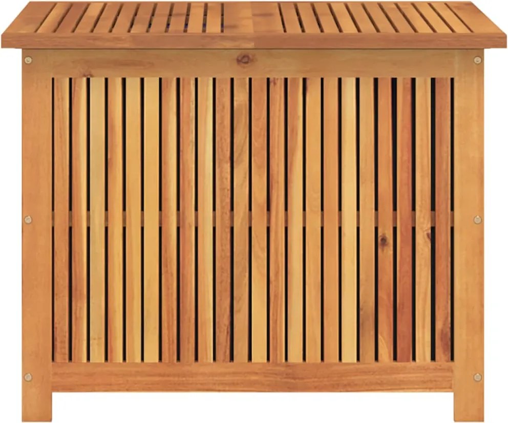 vidaXL tömör akácfa kerti tárolóláda 75x75x58 cm